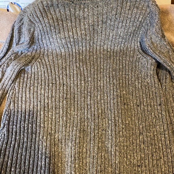 Women's Cable Knit Sweater - Gray Size XL - Picture 6 of 12